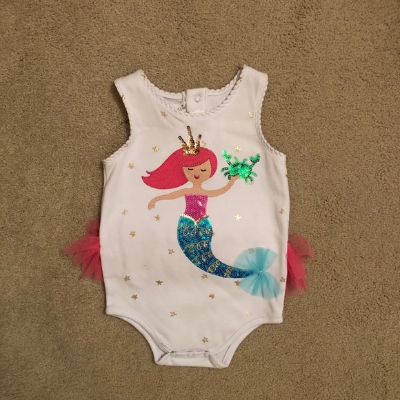 🎉HP🎉🆕 NWT 12-18 mo Mud Pie Mermaid one piece